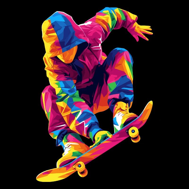 Mann, der Schlittschuh läuft