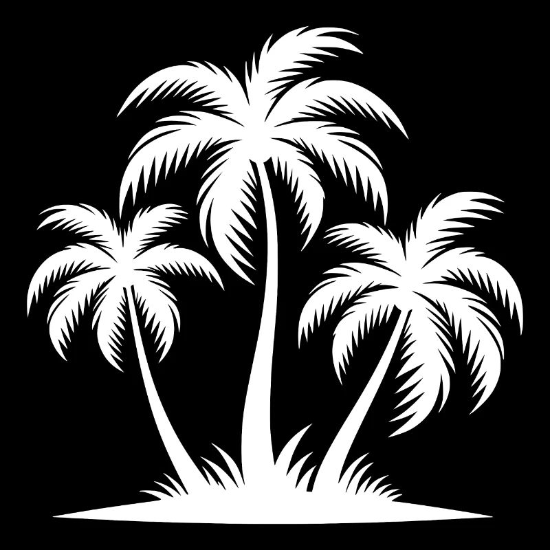 Plage Plage Île d’Hawaï Palmiers