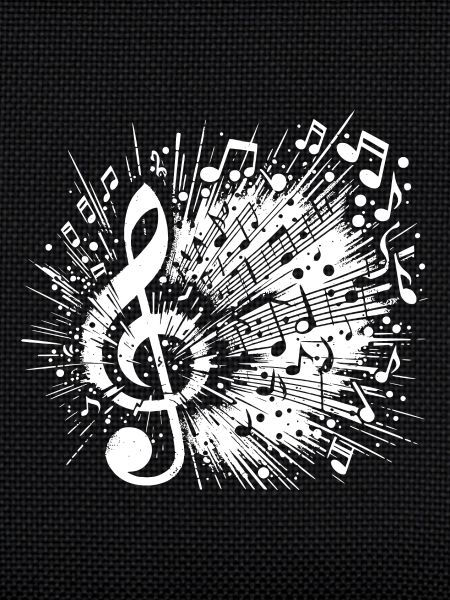Exploding Music Clef Scale