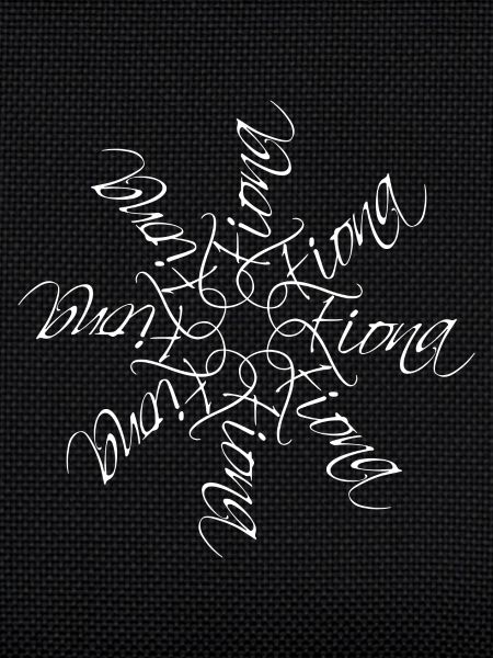 Fiona Name Name Mandala