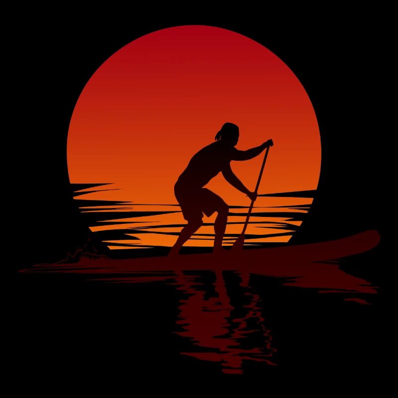 Stand Up Paddle Sunset