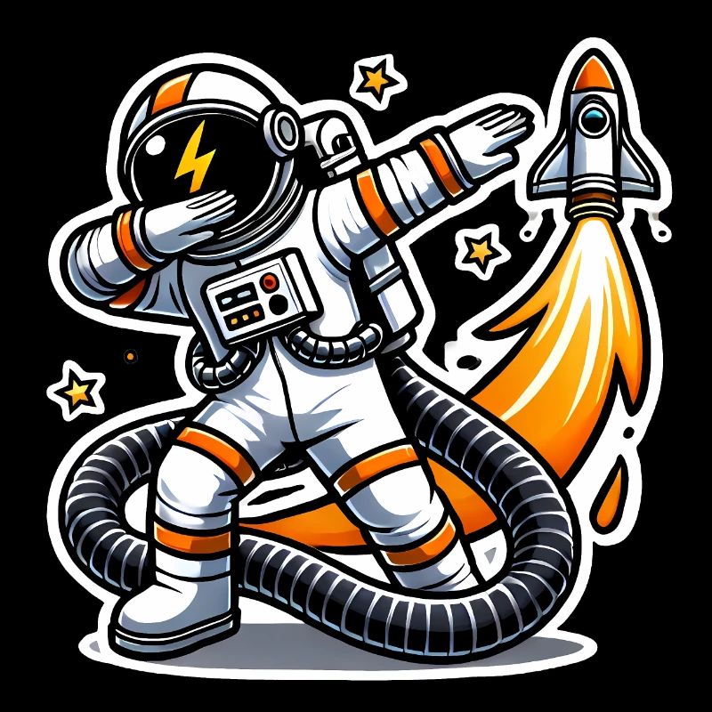 Lustiges Dabbing Astronaut Space Design