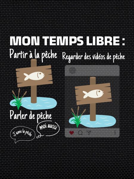 Mon temps libre : 100% pêche