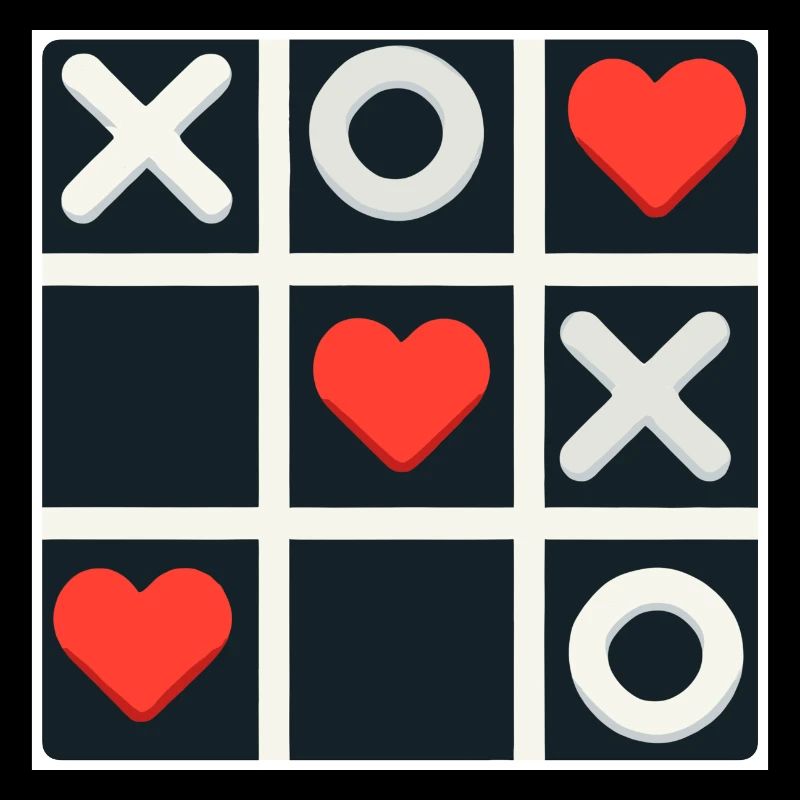 Tic Tac Toe Liebe gewinnt