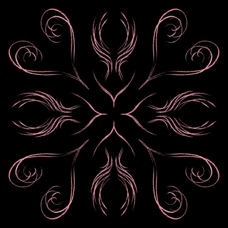 Pink hearts as a pattern