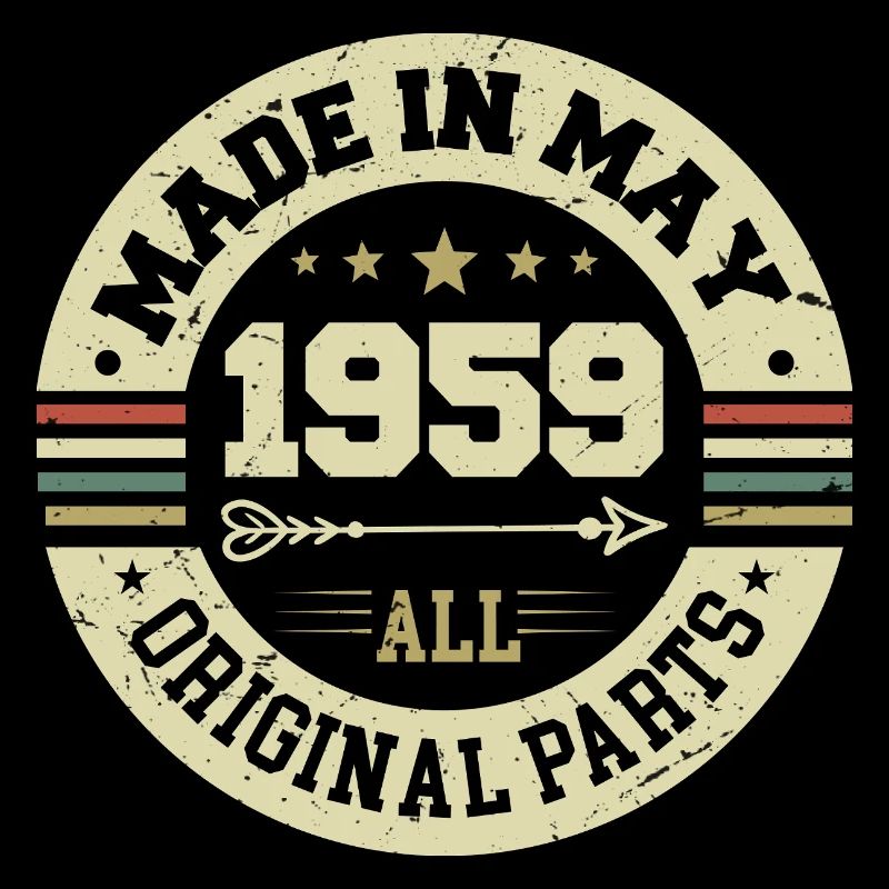 Mai 1959 Jahrestag Mai 1959 Geburtstag May 1959