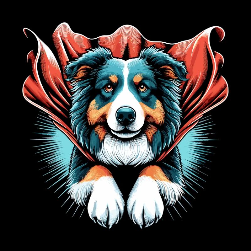 Super Dog Australian Shepherd Sheppie Gift