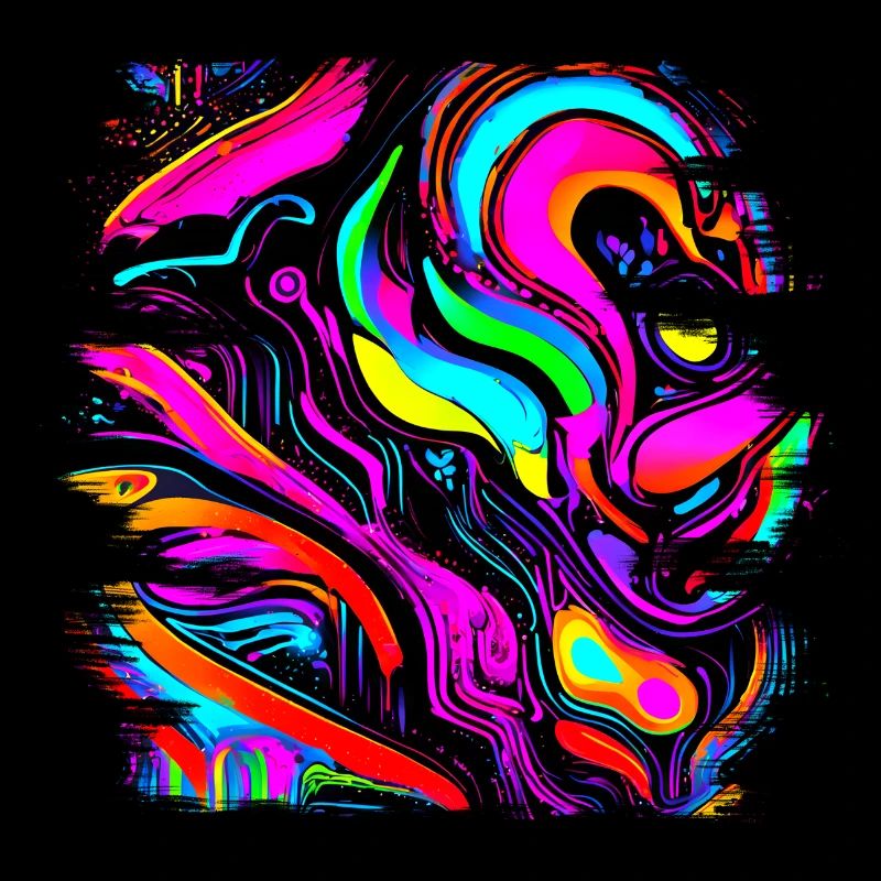 Neon Colors Colorful Creative Style Glow