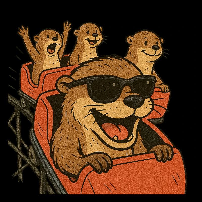 Otter in the roller coaster