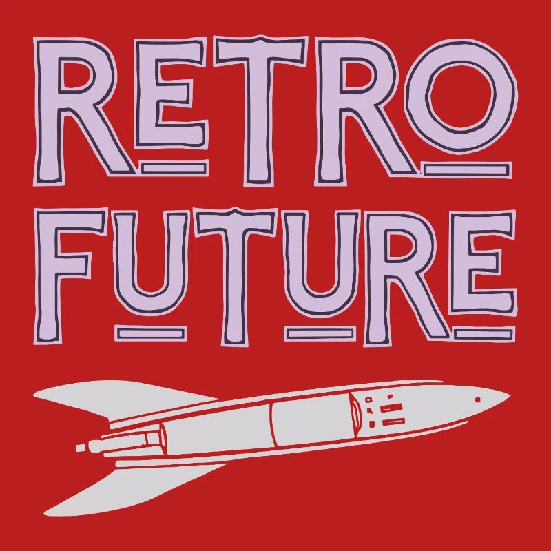 Retro Future Rakete Nostalgie