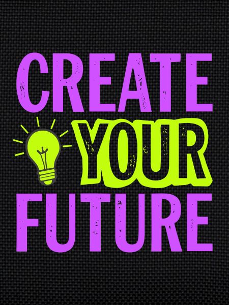 Create Your Future Glühbirne