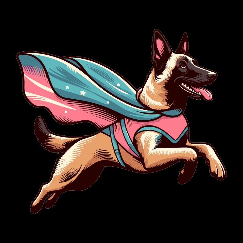 Super Dog Belgian Shepherd Cape Gift