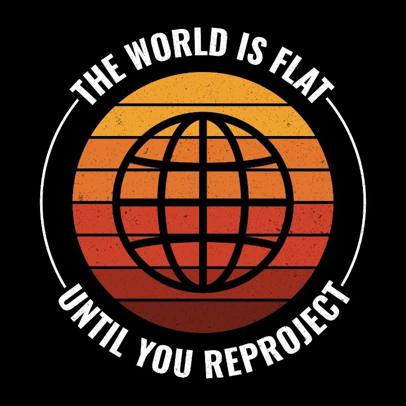 Globe Earth World Map Retro Sunset