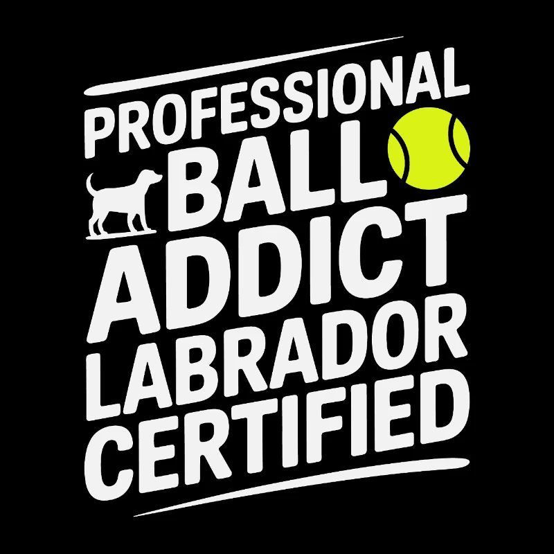 Ball Addict Labrador Certified Funny Dog