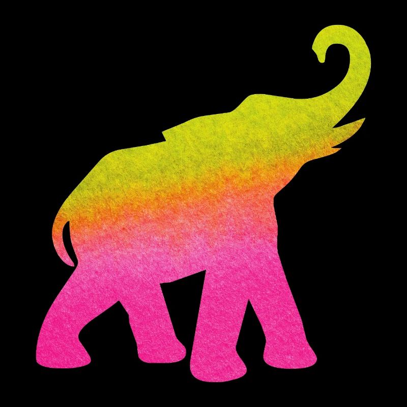 Yoga Éléphant Aquarelle Coloré Inde om Namaste