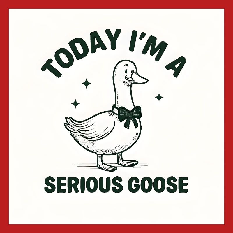 Ernsthafte Gans