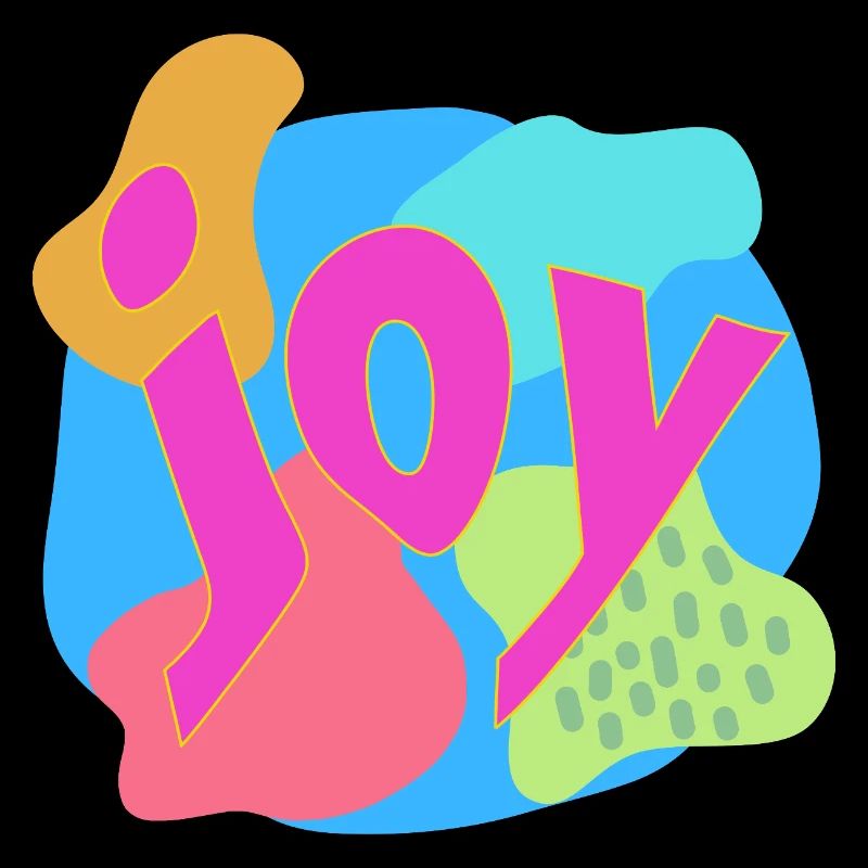 Lebendige Joy-Expression im Pop-Art-Stil