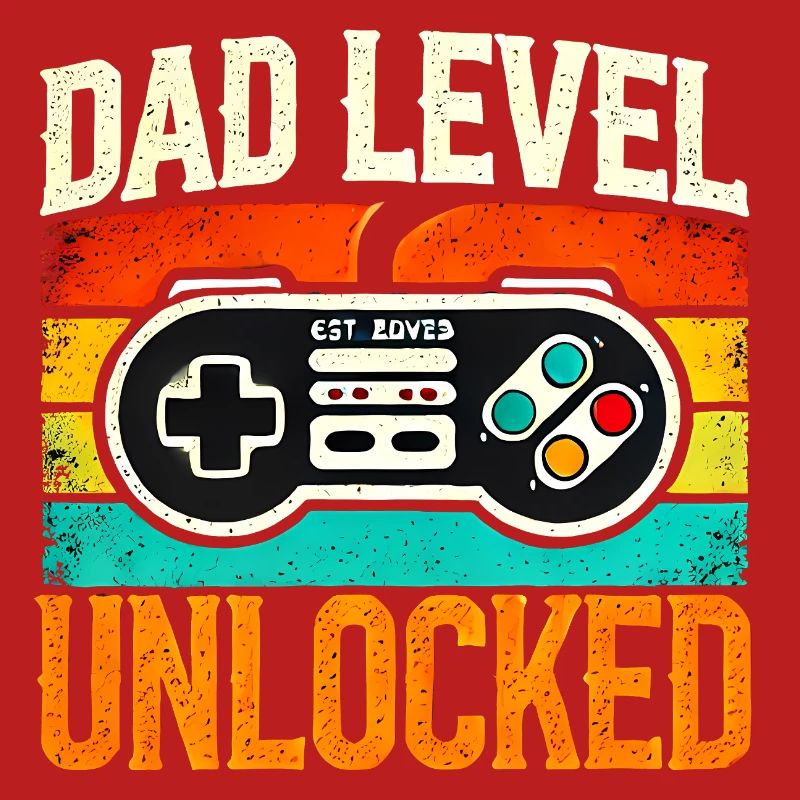 Dad Level Unlocked Retro Controller, Fathers 