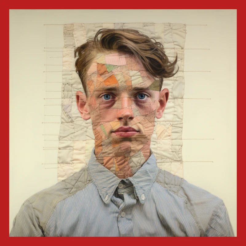 Patchwork-Portraet Collage