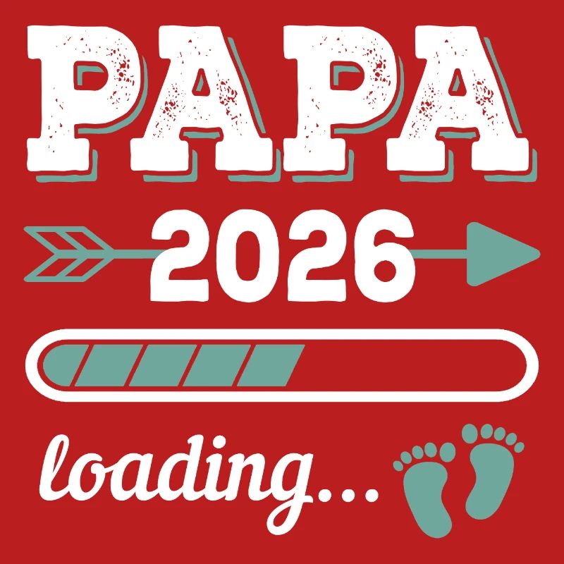 Papa 2026 Loading Werdender Vater Geschenkidee