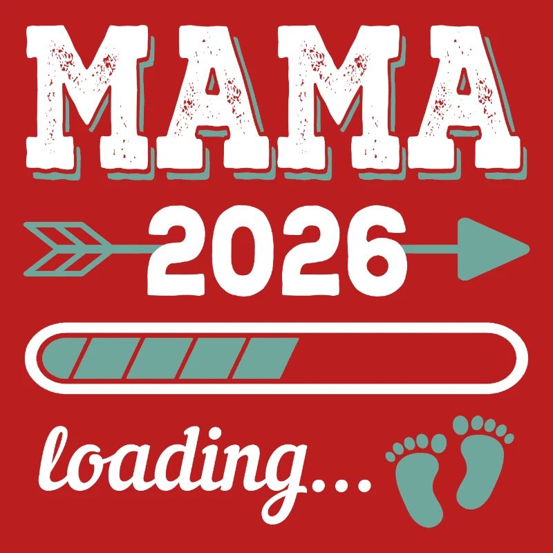 Mama 2026 Loading Werdender Mutter Geschenkidee