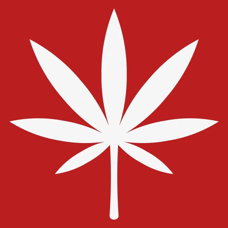 Cannabis / Marijuana / Hemp Leaf (White)