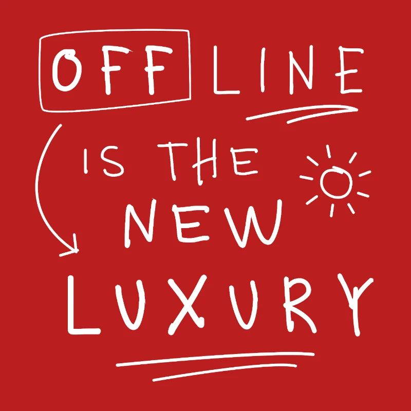 Offline is the new luxury Statement minimalist