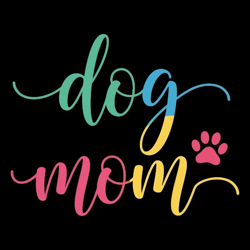 Maman de chien - Design coloré de maman de chien