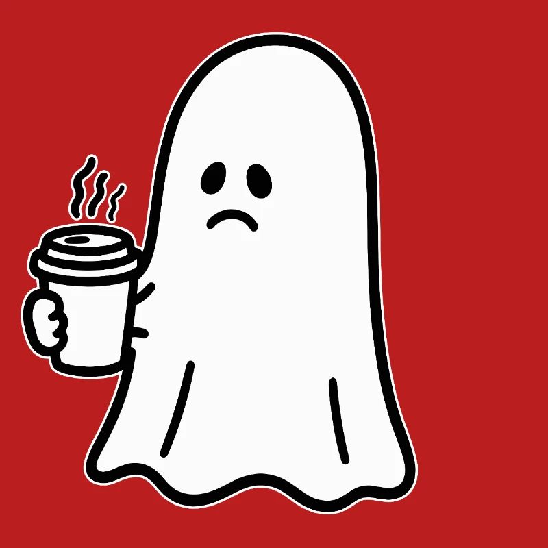 Geist Kaffee Halloween Süßes oder Saures