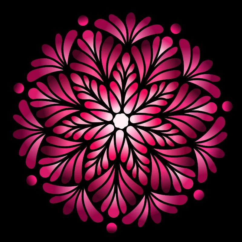 Luminous Pink Mandala 