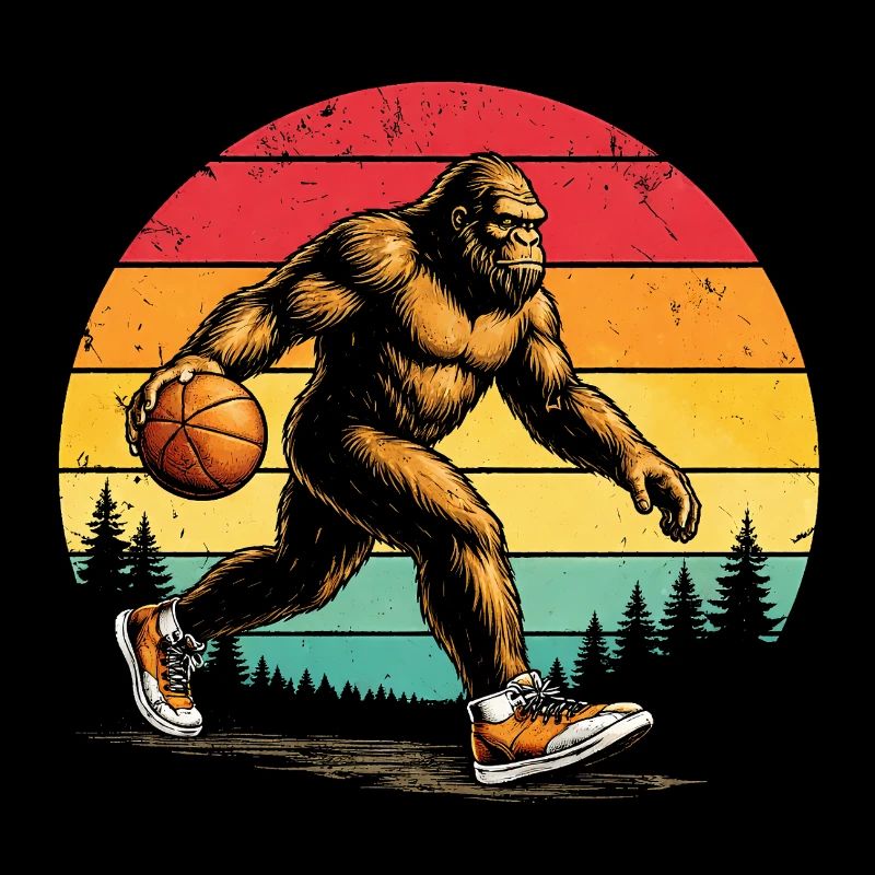 Bigfoot Sasquatch Basket Big Foot