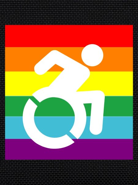 Behinderte, Schwule, Rollstuhl, Pride, LGBTQ #