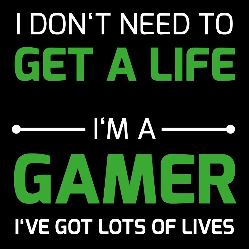 Gamer Life / Respawn Life Nerd Geek Zocker Over