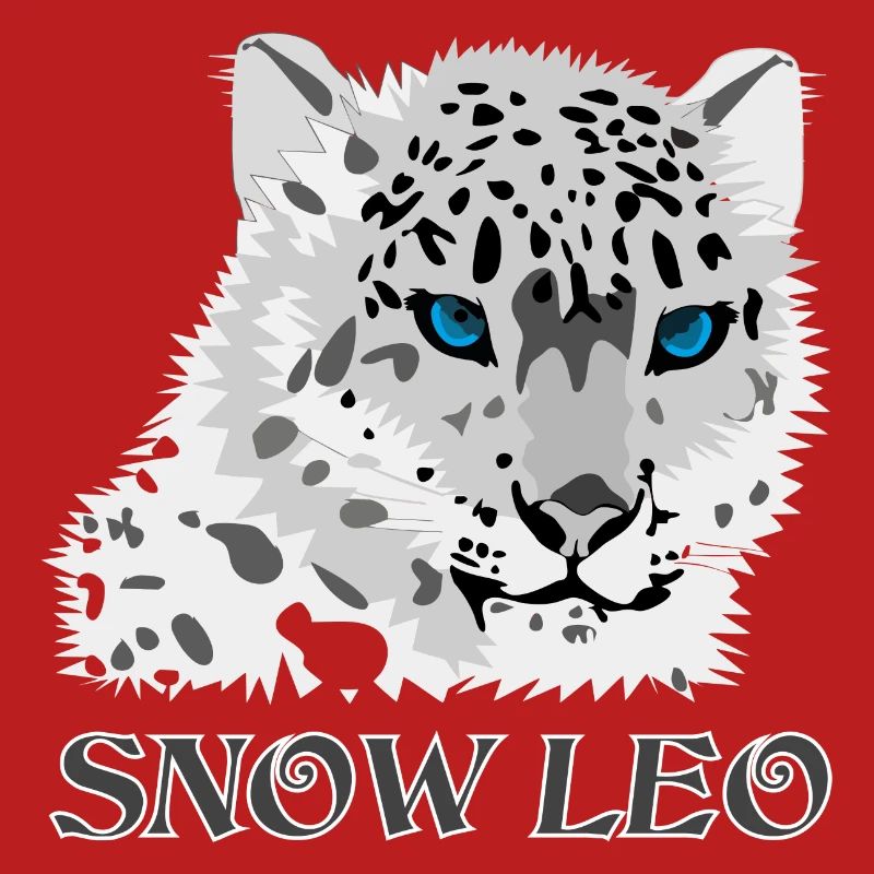 Schnee Leopard Raubkatze