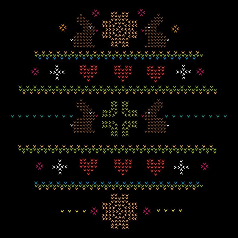 Easter motifs in knitting pattern style for Easter