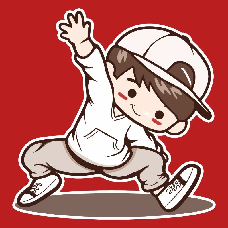 Kleiner Breakdancing Junge
