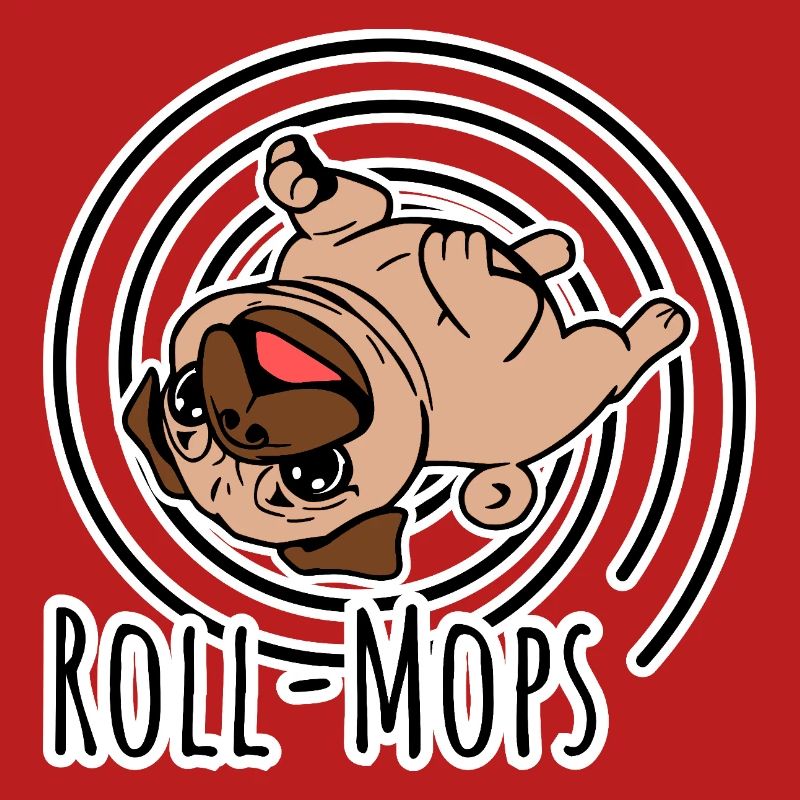 Rollender Mops - Ein Roll-Mops