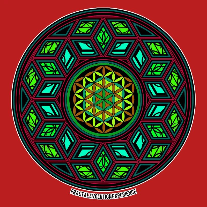 Fractal Evolution Kaleidoscope Mandala Pattern Yoga