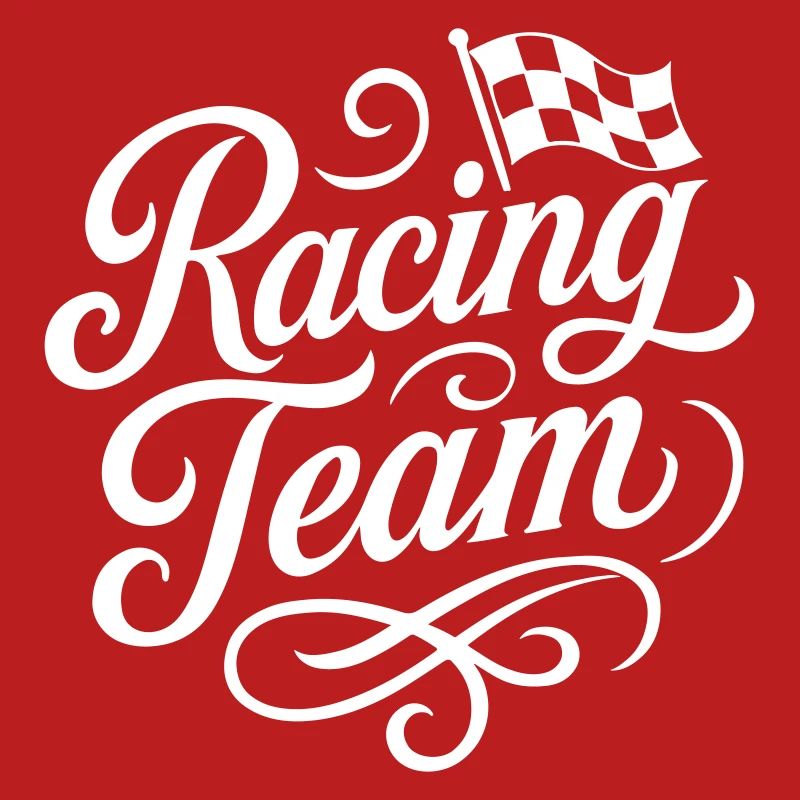 Drapeau de course de l’équipe de course