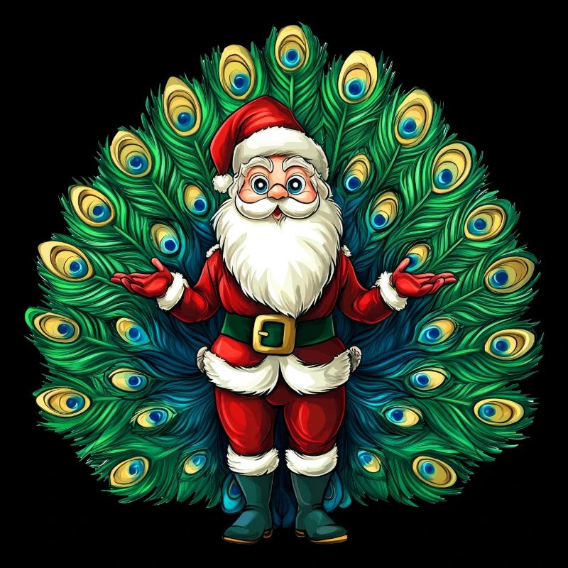 Weihnachtsmann Vogelstrauss