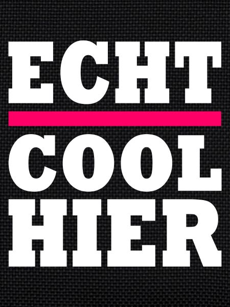 Echt cool hier