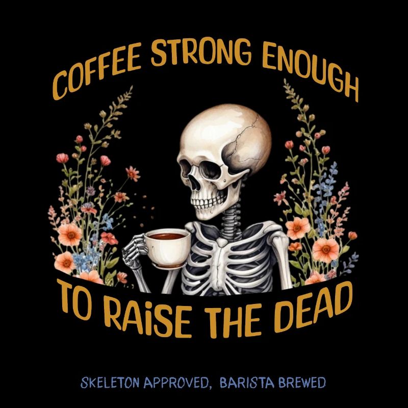 Starkes Kaffee-T-Shirt-Design