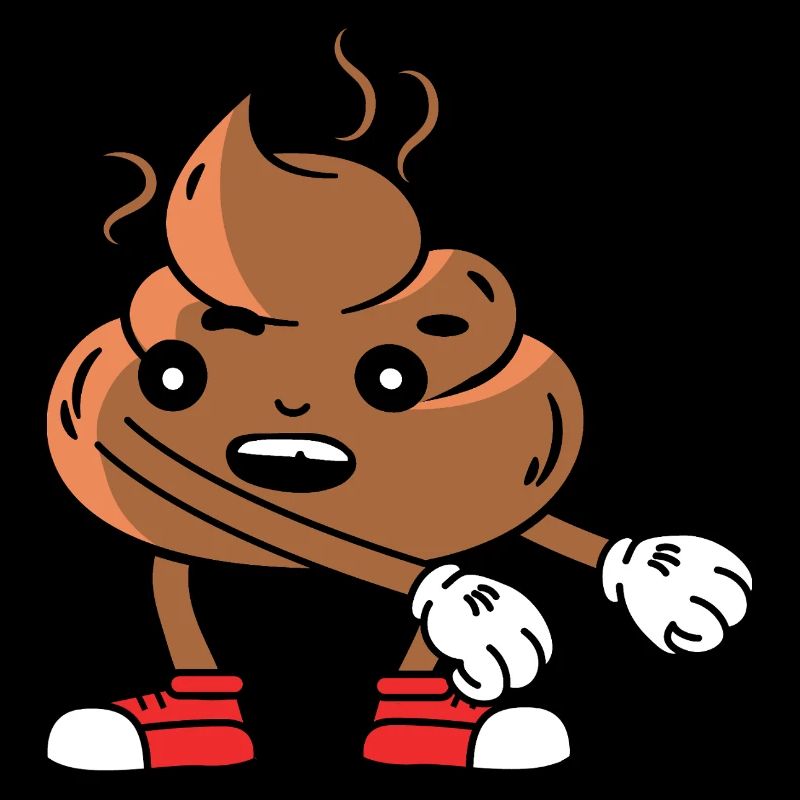 Funny poop pile dancing