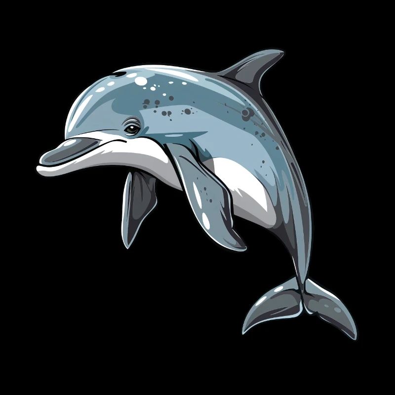 Lifelike dolphin in the wild