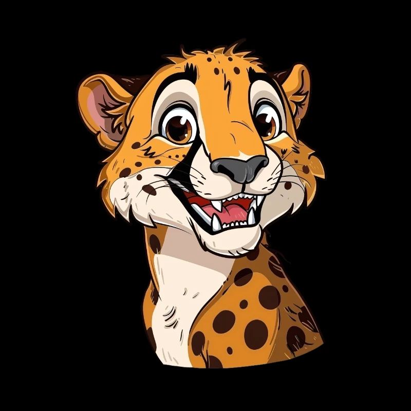 Guépard souriant amical pour vous