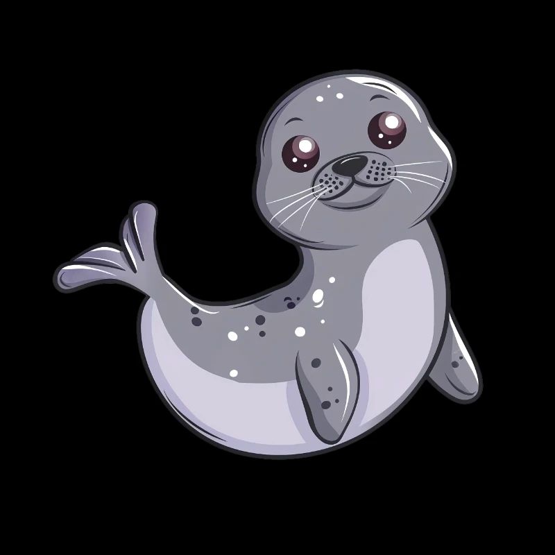 Phoque mignon vous saluant