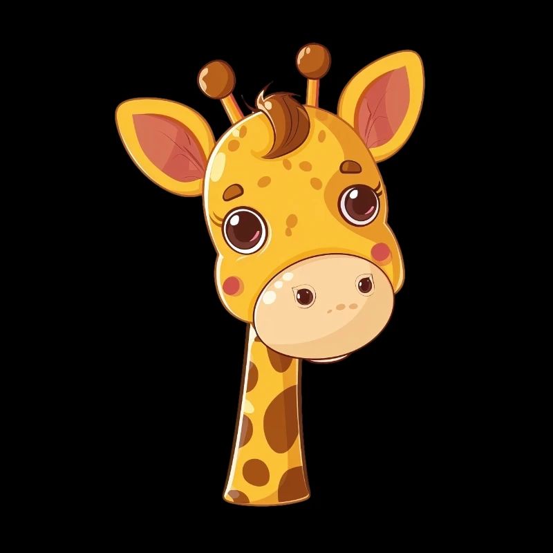 Adorable giraffe with big eyes