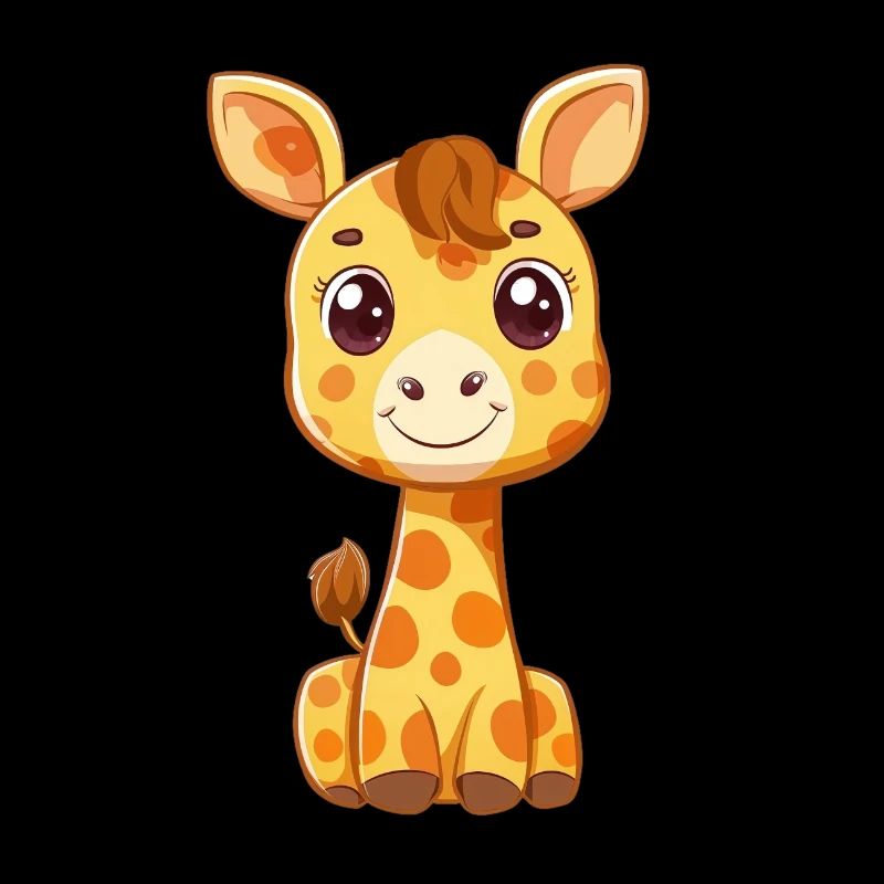 Illustration de girafes mignonnes pour enfants