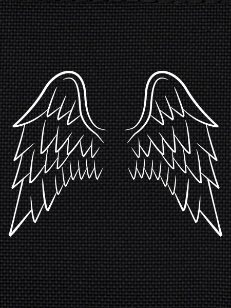 Angel's joining wing white
