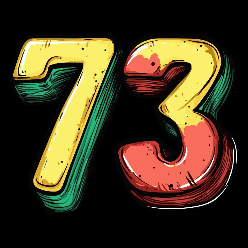 73 Zahl Comic